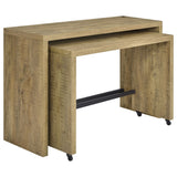 Davista  Counter Height Table Set Mango Brown