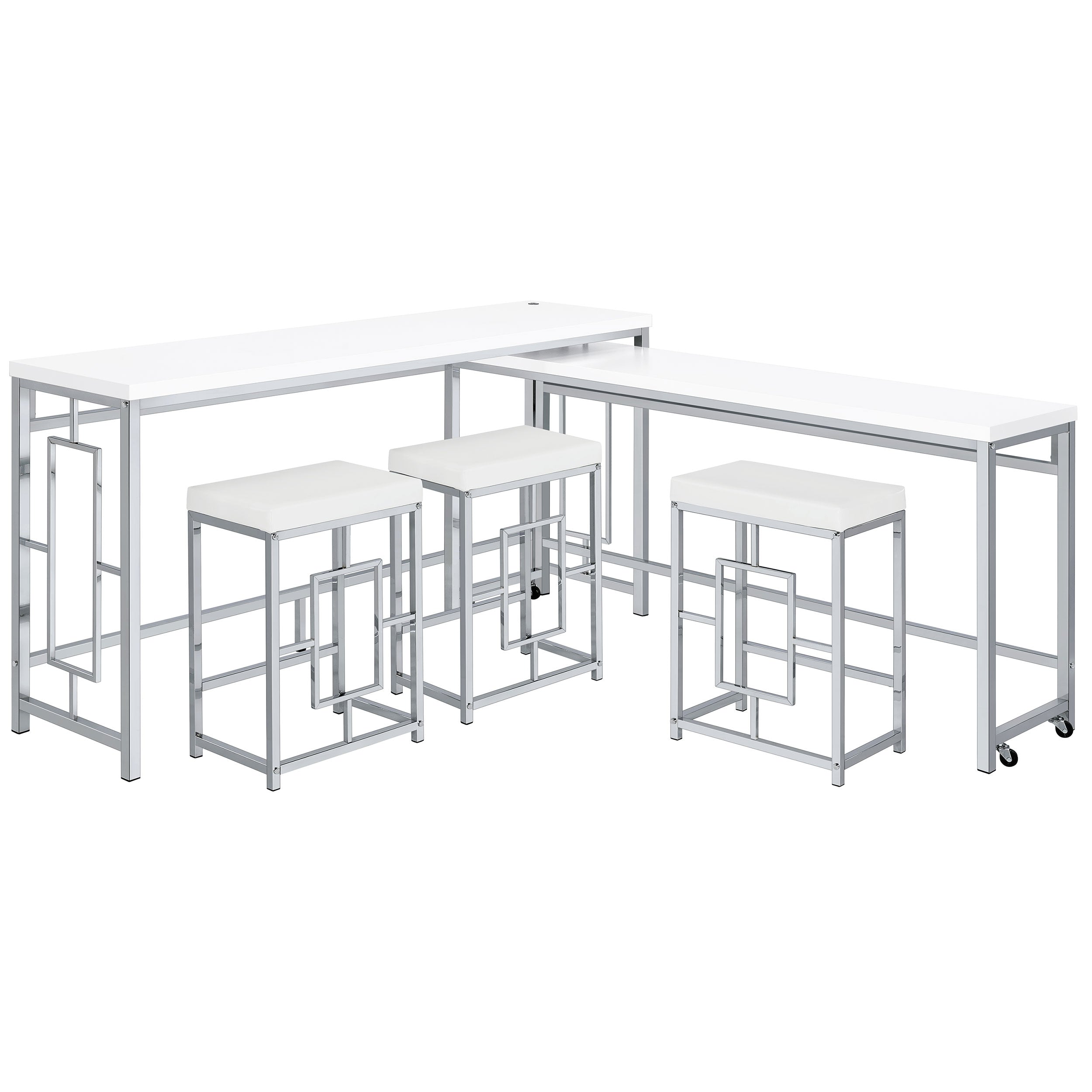 Jackson  Multipurpose Counter Height Table Set White