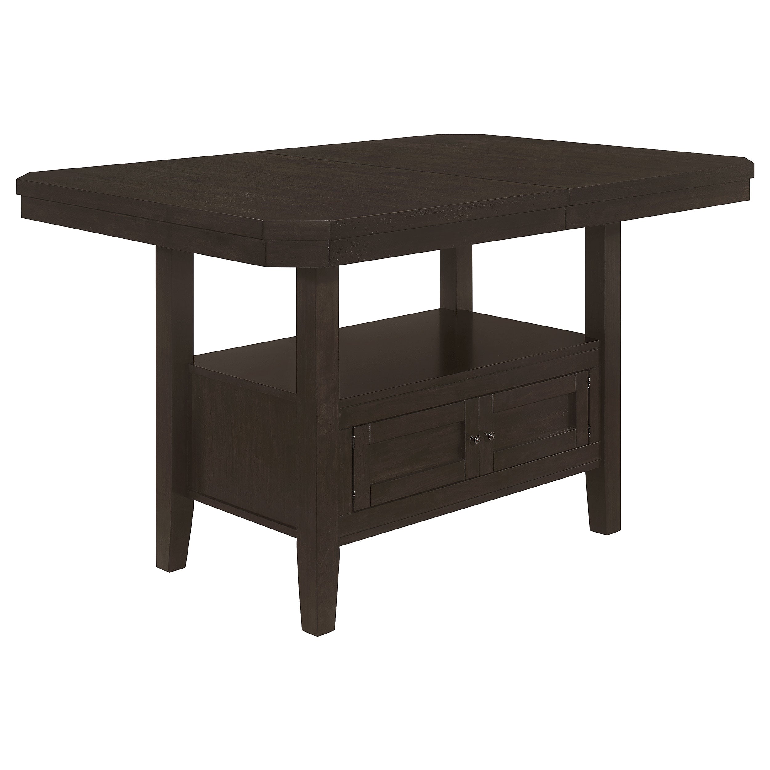 Prentiss  Butterfly Leaf Dining Table Set Cappuccino
