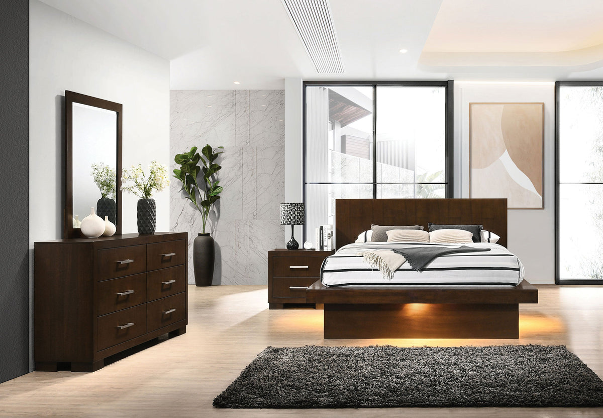 Jessica  California King Bedroom Set Cappuccino