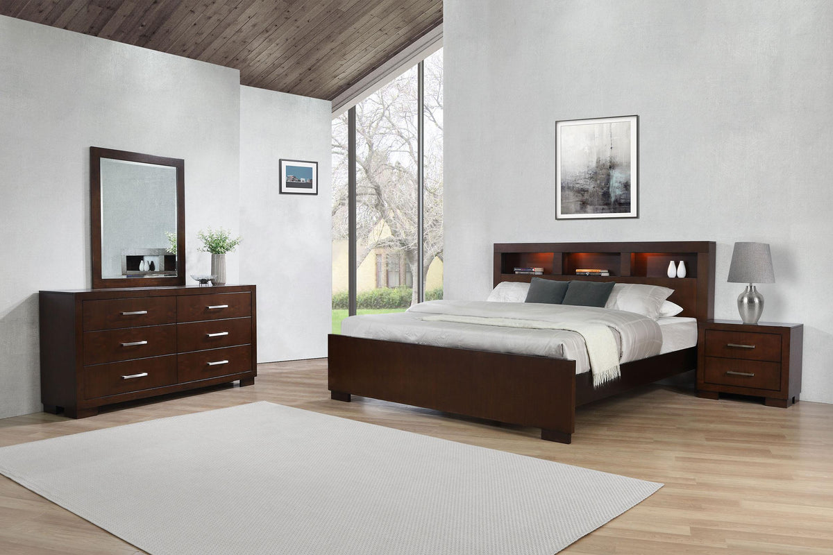Jessica  California King Bedroom Set Cappuccino