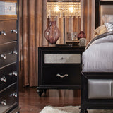 Barzini 2-drawer Nightstand Black