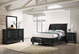 Sandy Beach  California King Bedroom Set Black