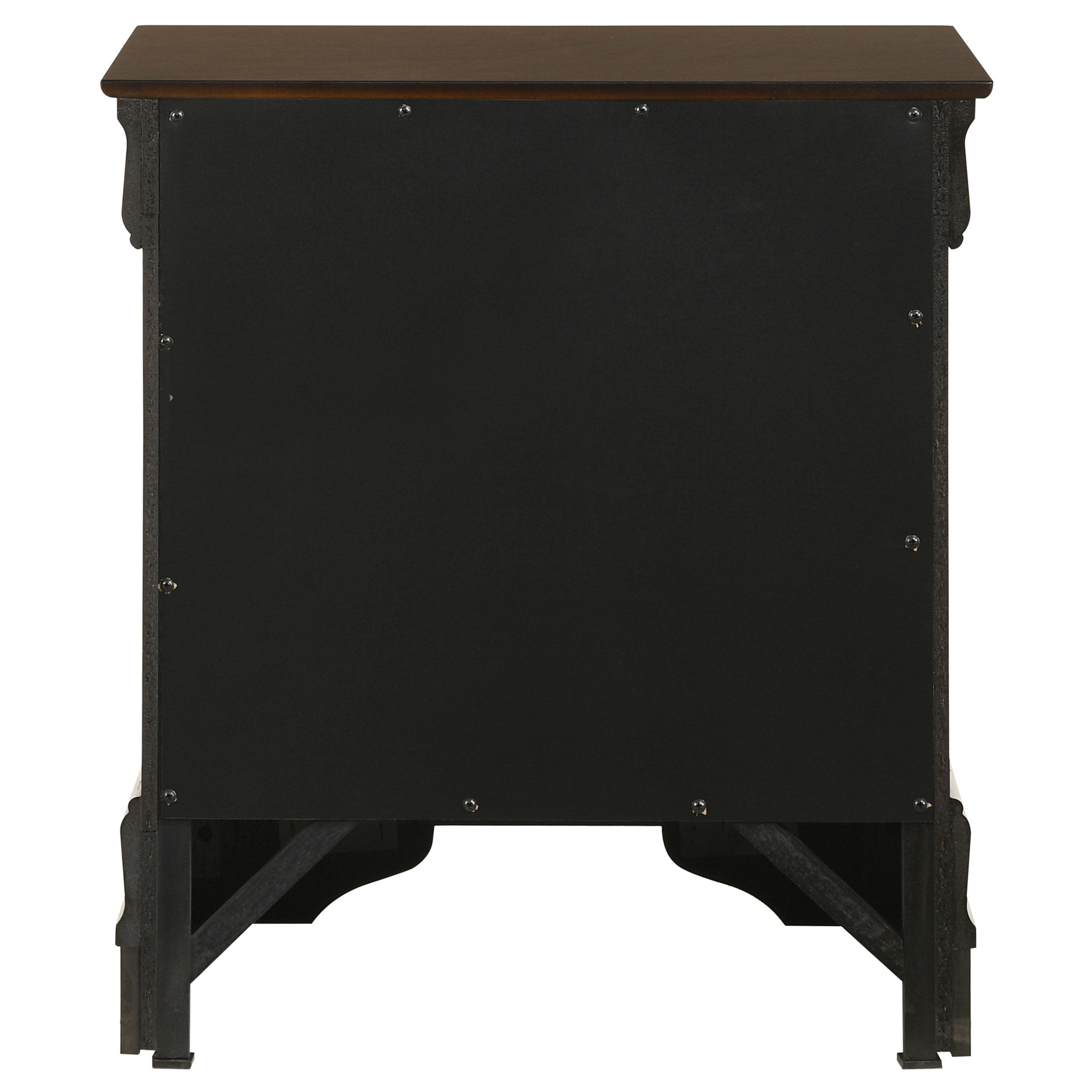 Louis Philippe 2-drawer Nightstand Bedside Table White