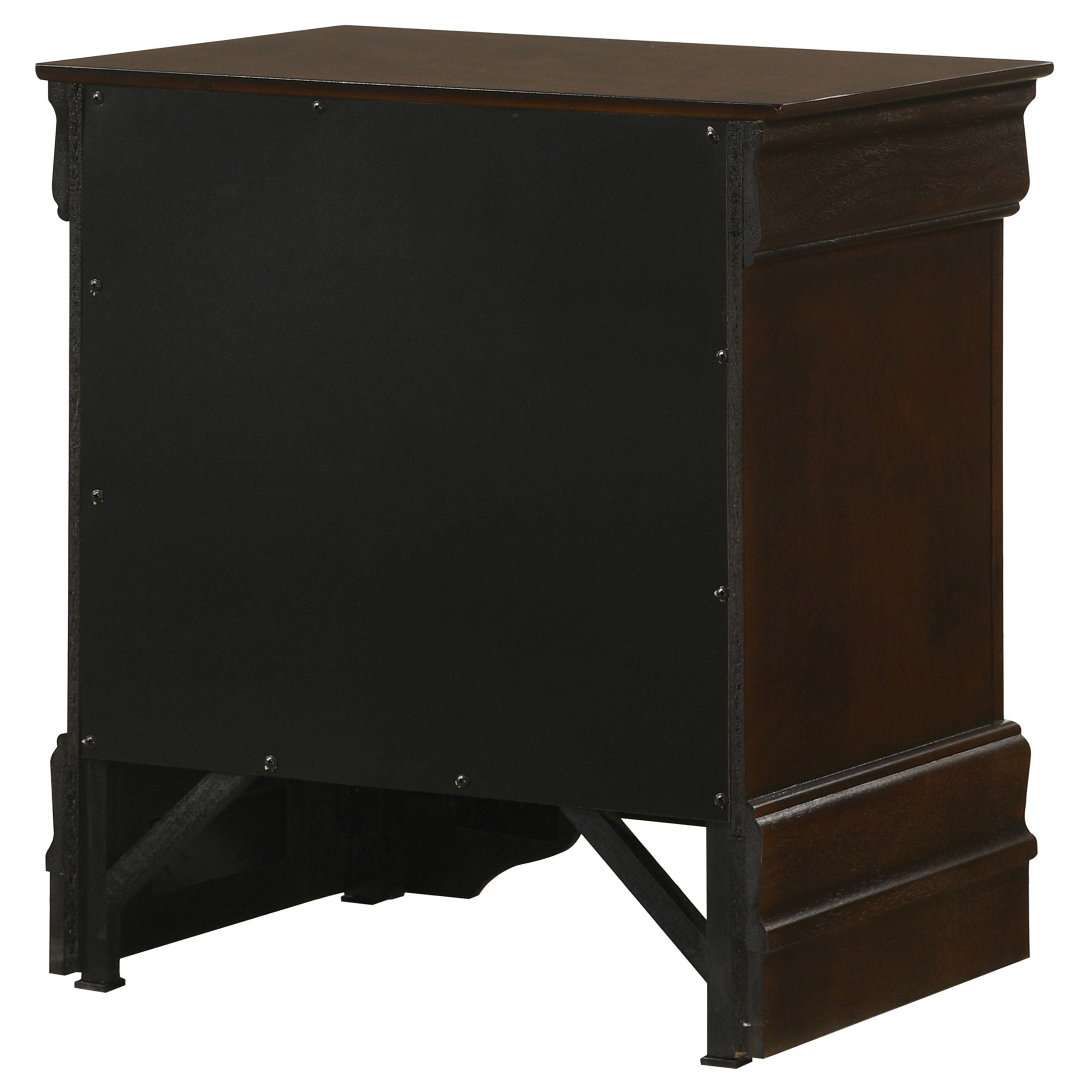 Louis Philippe 2-drawer Nightstand Bedside Table White