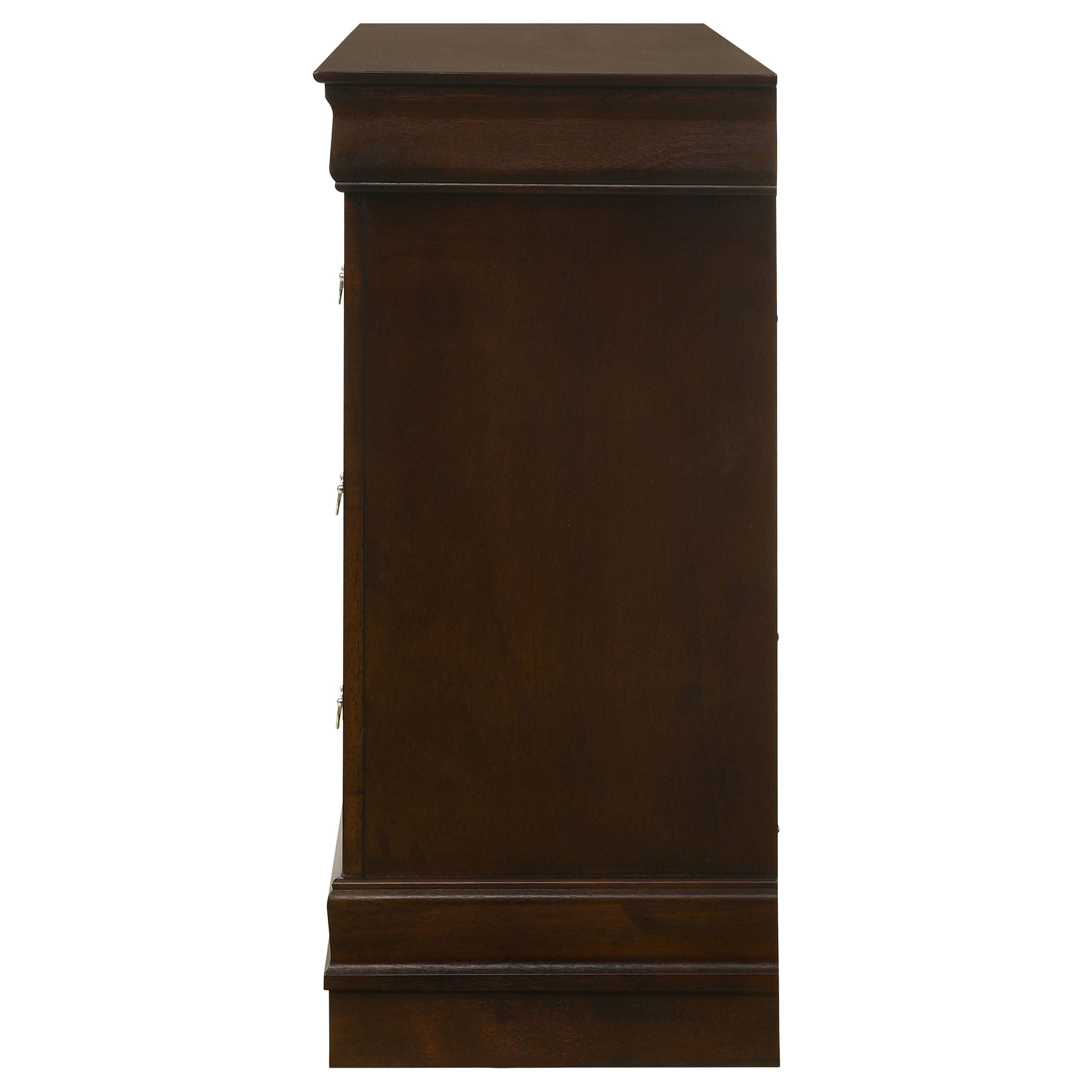 Louis Philippe 6-drawer Dresser and Mirror White