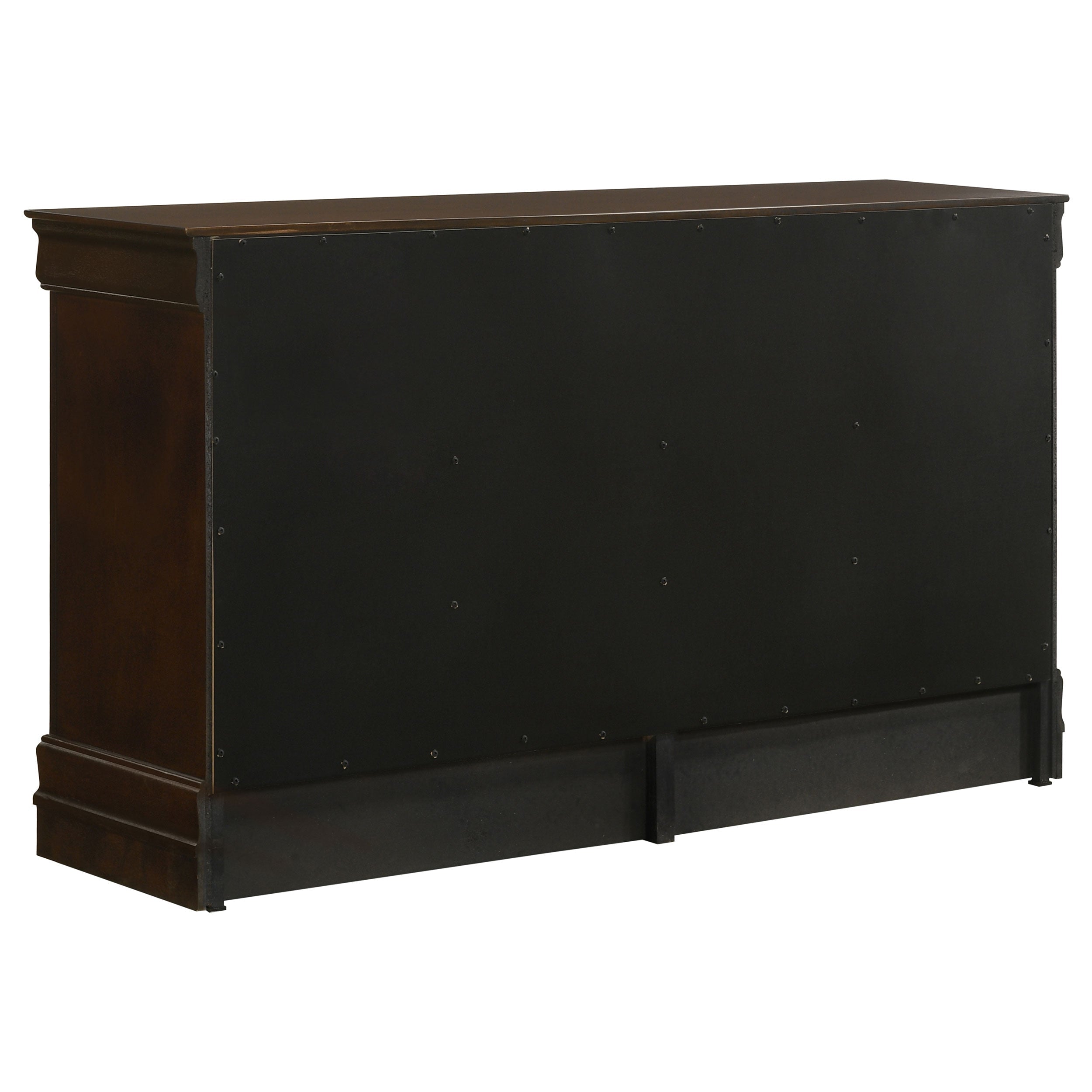 Louis Philippe 6-drawer Dresser and Mirror White