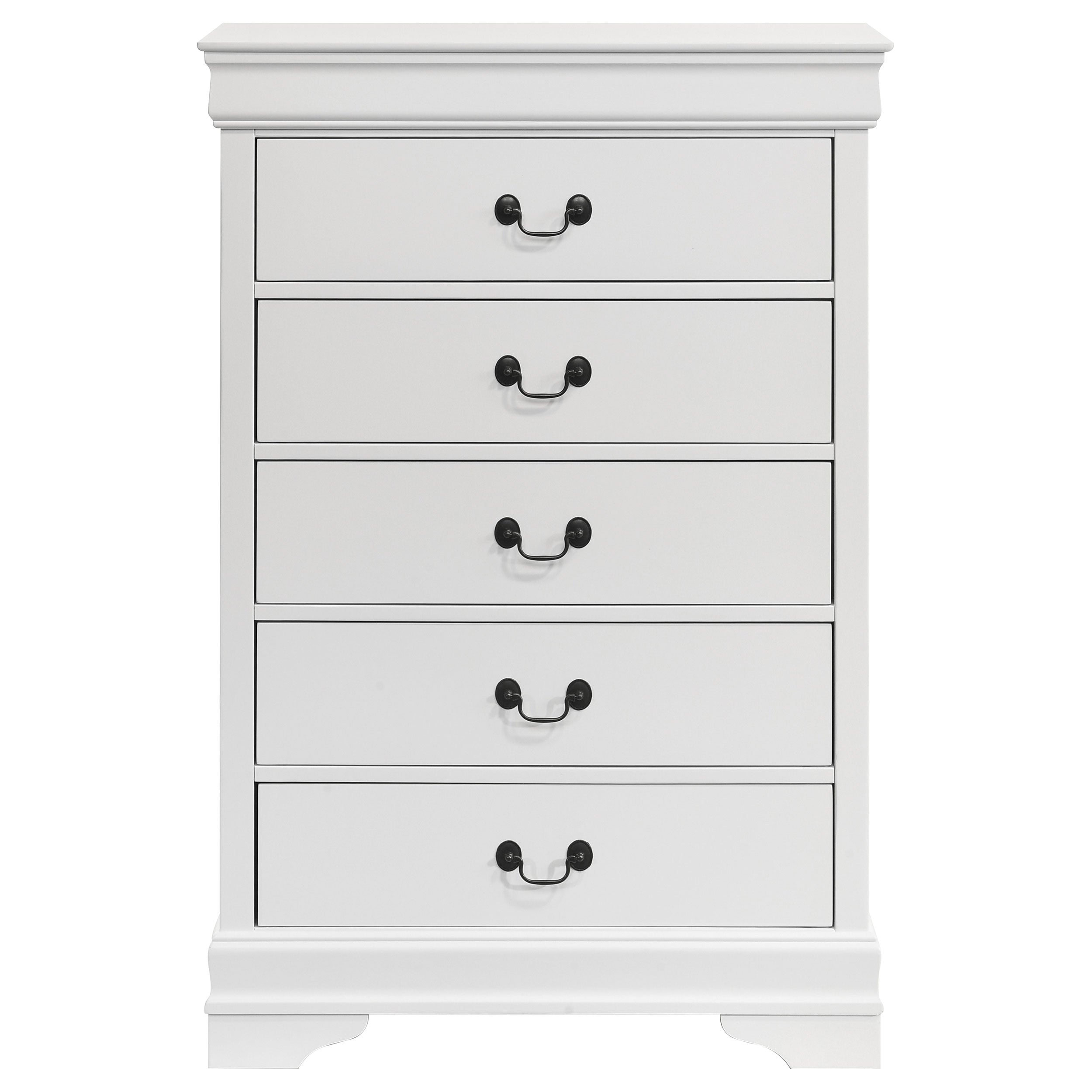 Louis Philippe 5-drawer Bedroom Chest Cappuccino