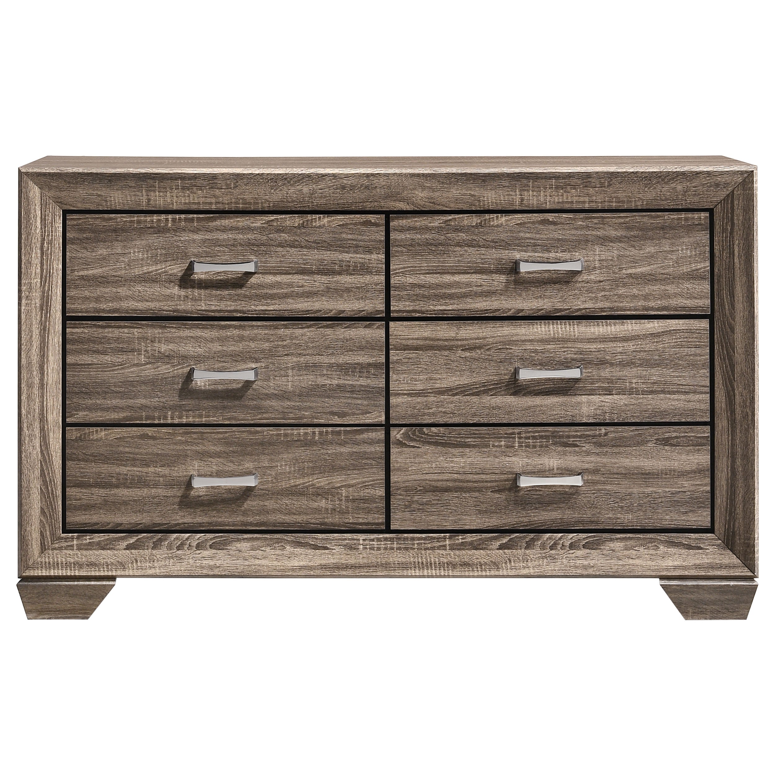 Kauffman 6-drawer Dresser Dark Cocoa