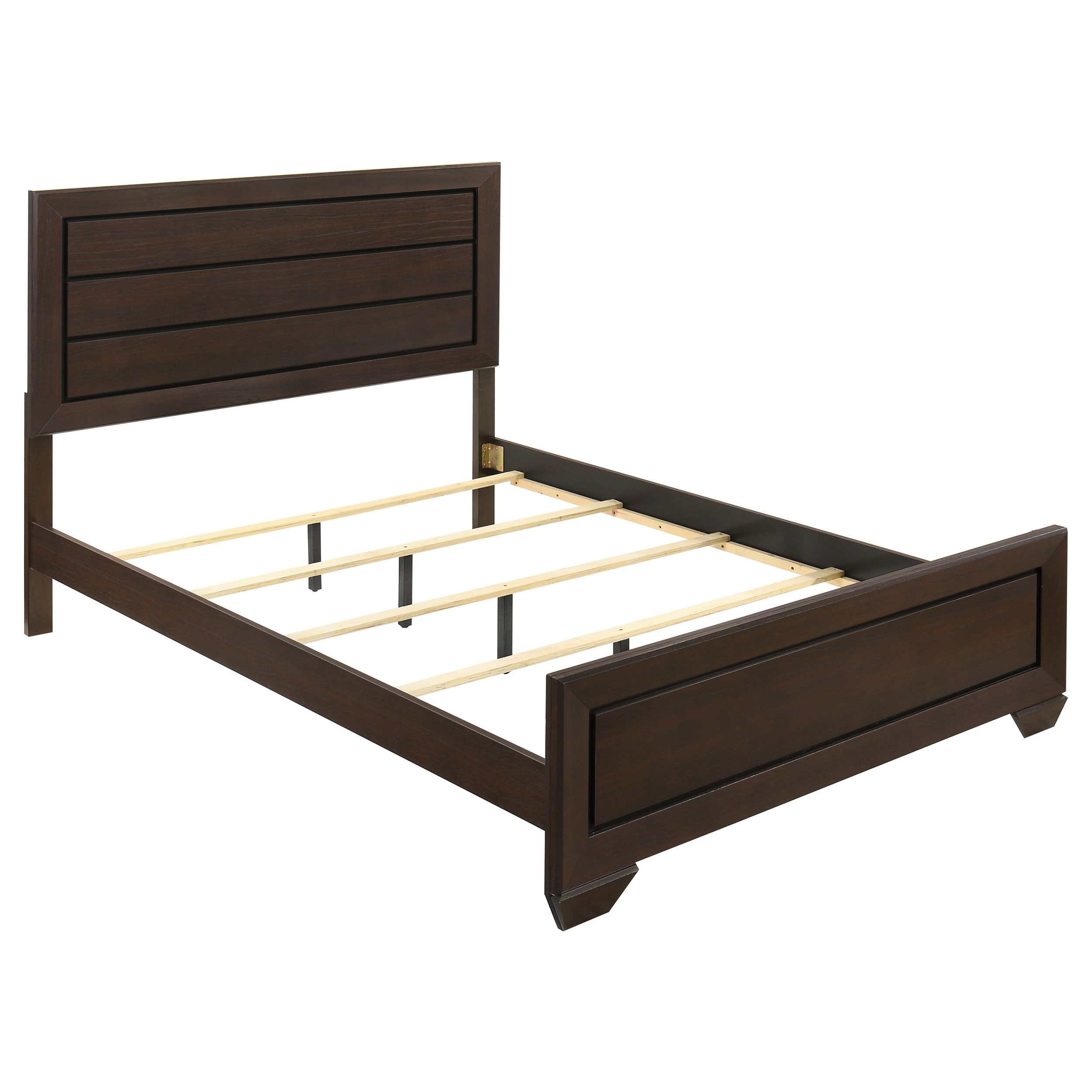 Kauffman Wood California King Panel Bed Dark Cocoa