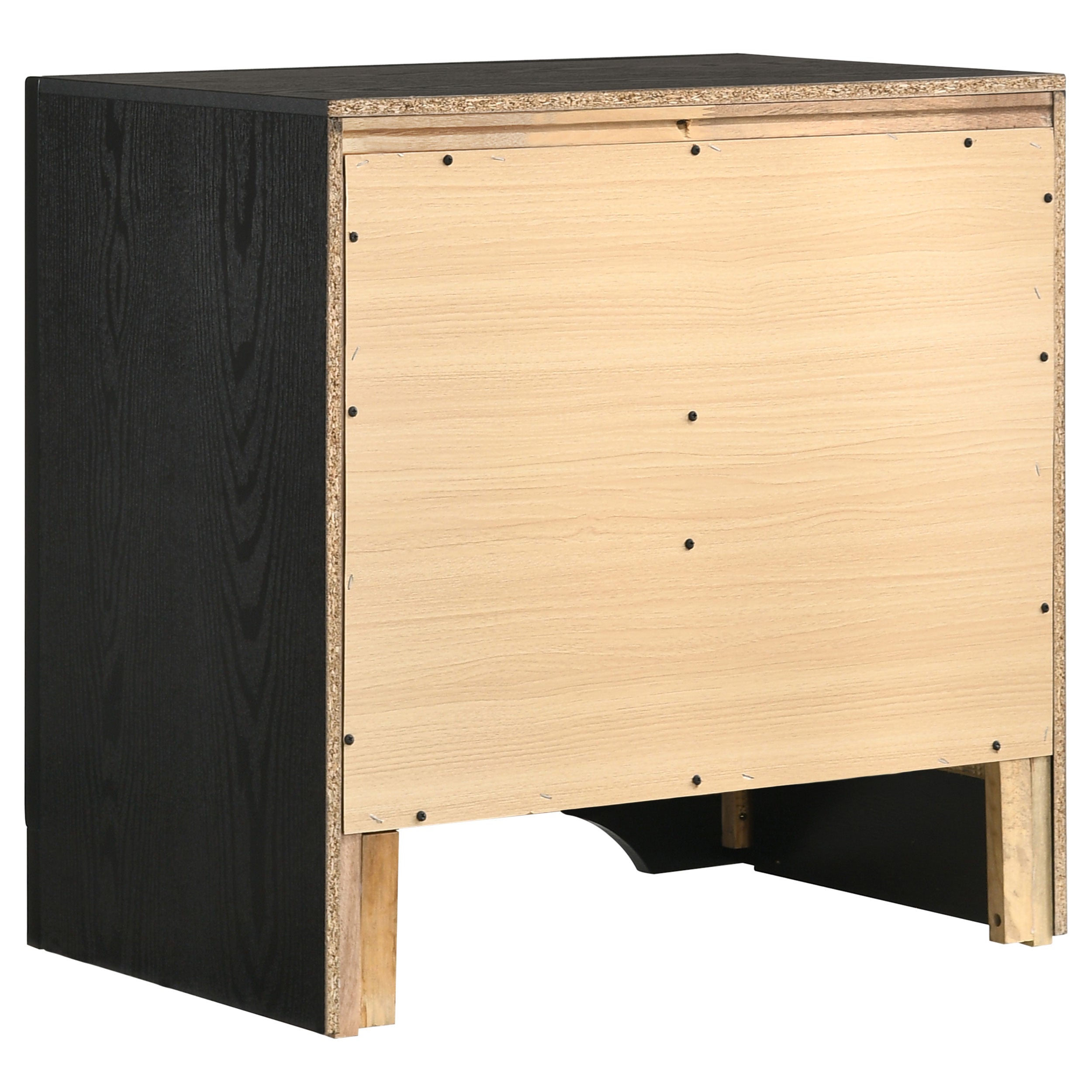 Melody Upholstered 2-drawer Nightstand Grey