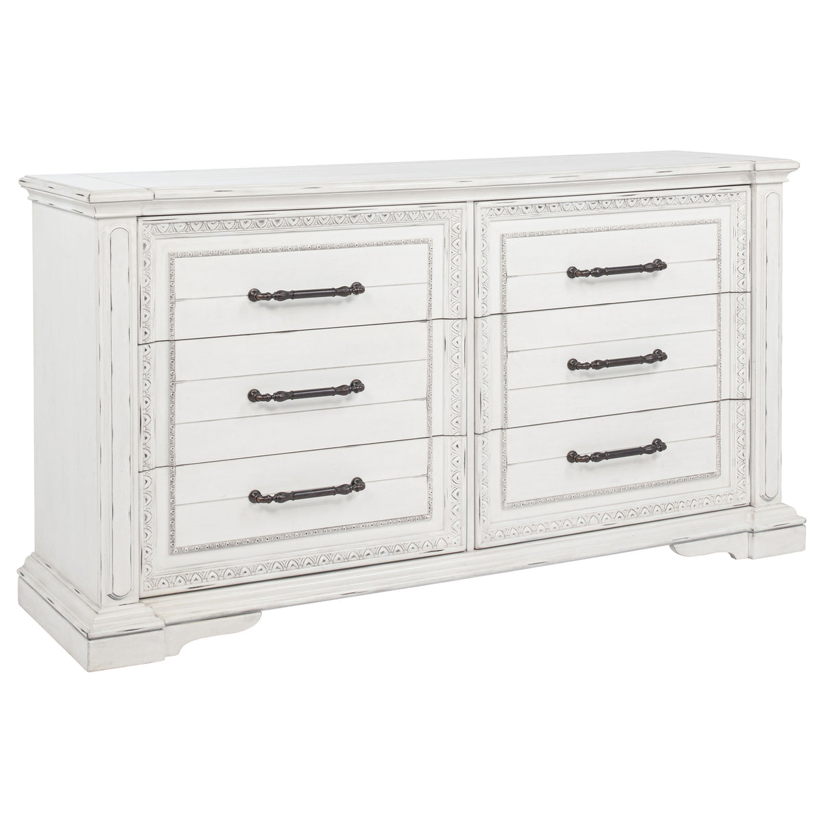 McKinney 6-drawer Bedroom Dresser Cabinet Vintage White