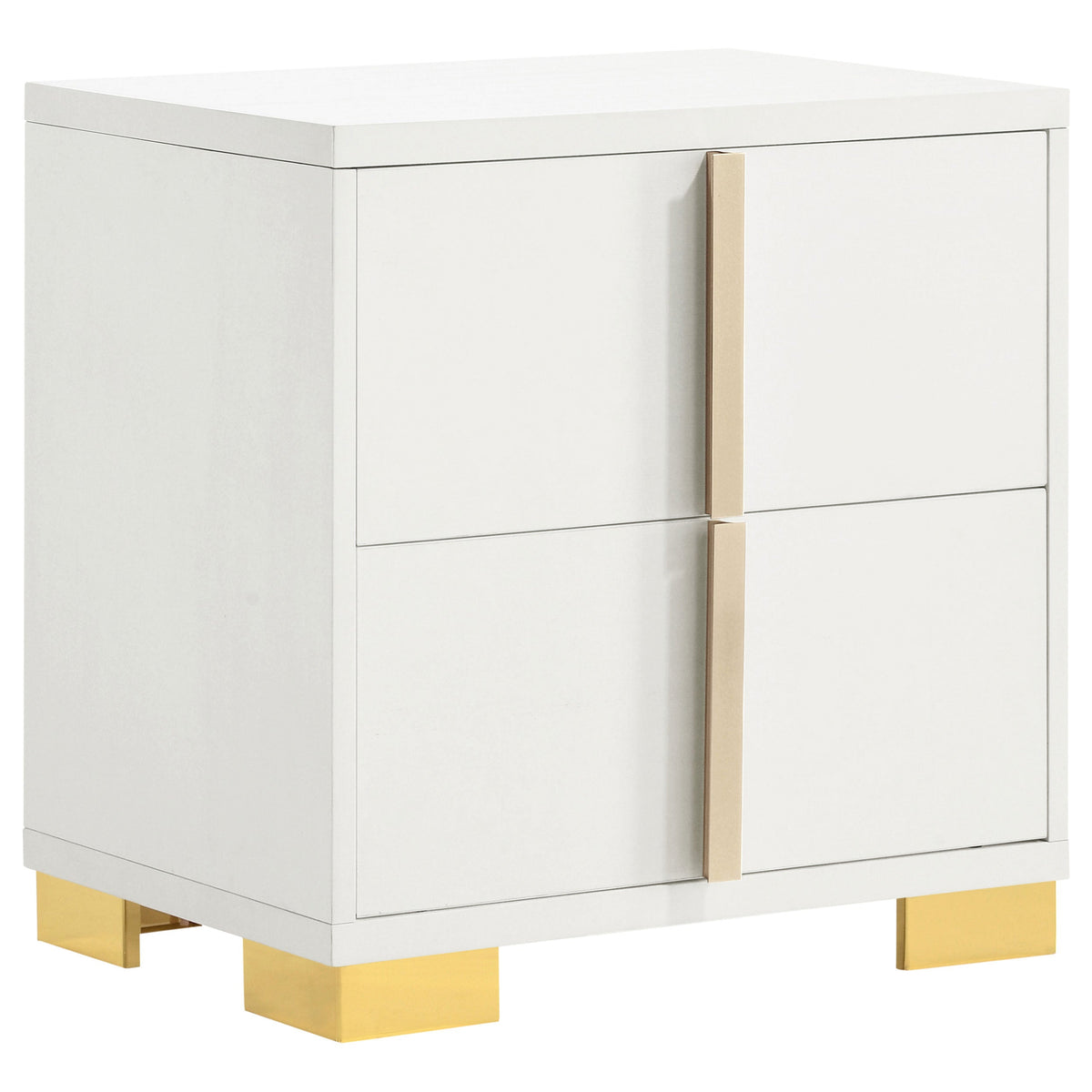 Marceline 2-drawer Nightstand Black