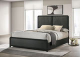 Cavelle 51-inch Upholstered  Bed Black