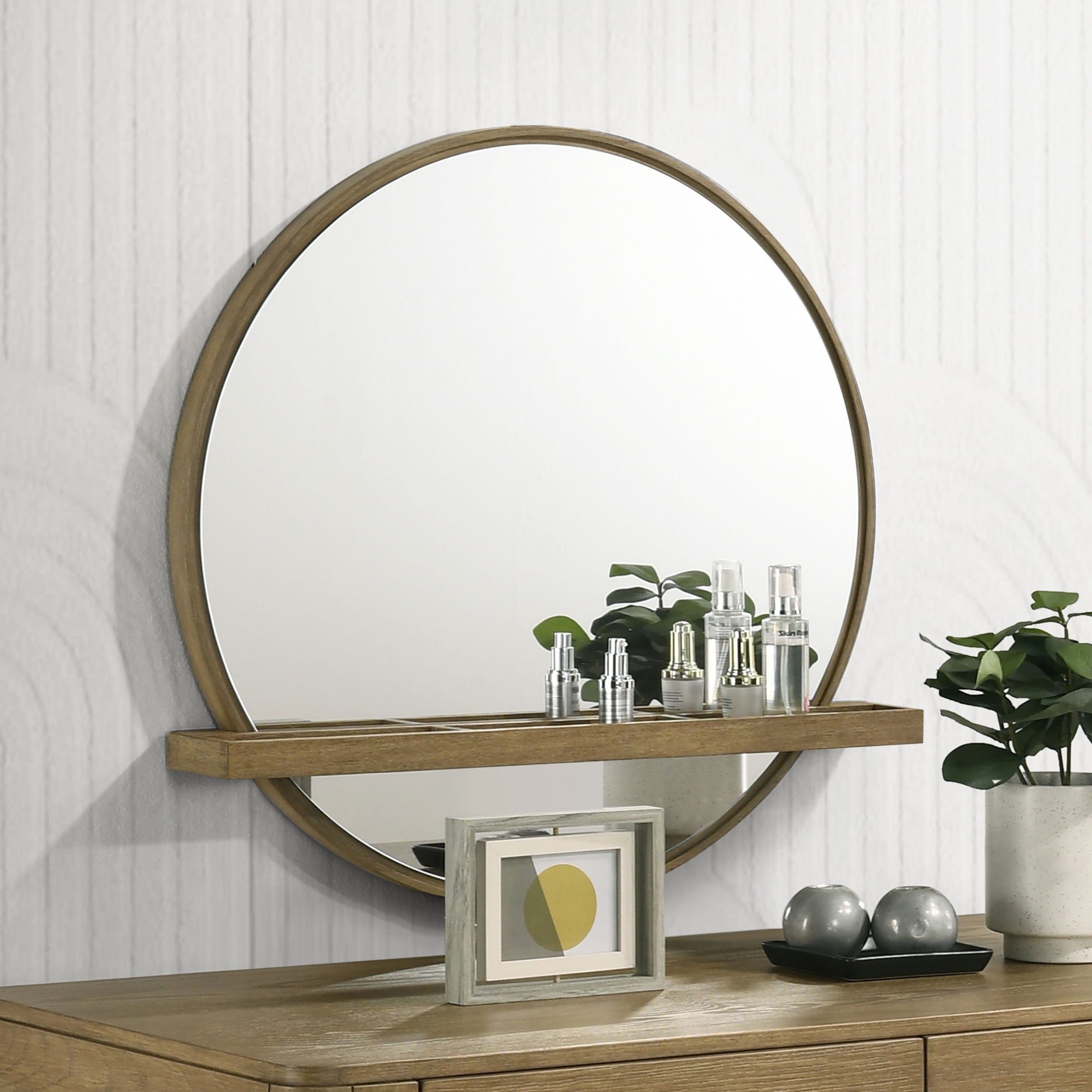 Arini  Makeup Vanity Table and Mirror Set Black