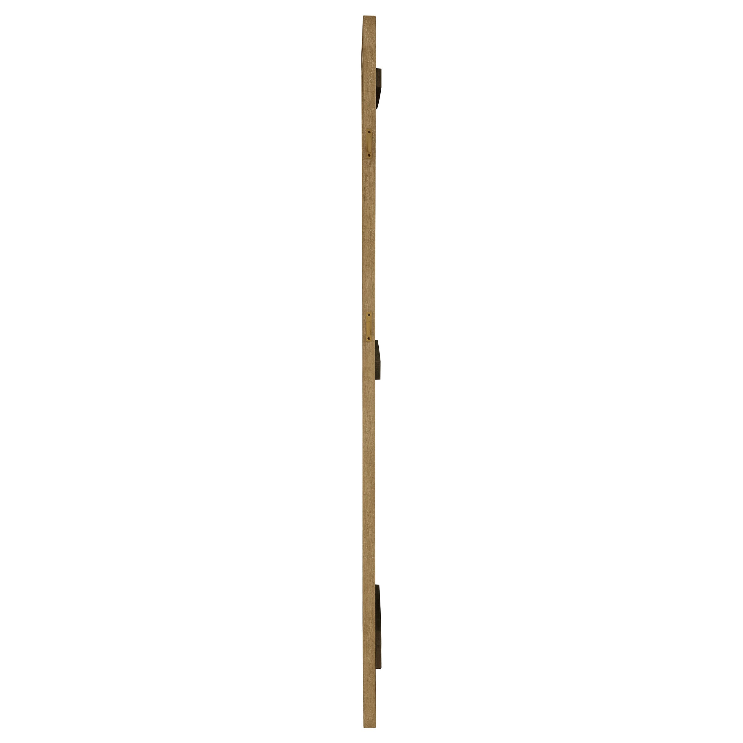 Arini Cane Weave  Length Standing Floor Mirror Black