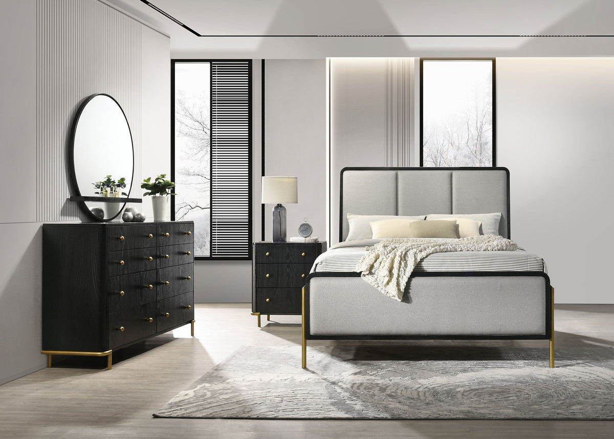Arini  Bedroom Set Black and Natural