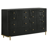 Arini 8-drawer Dresser Black