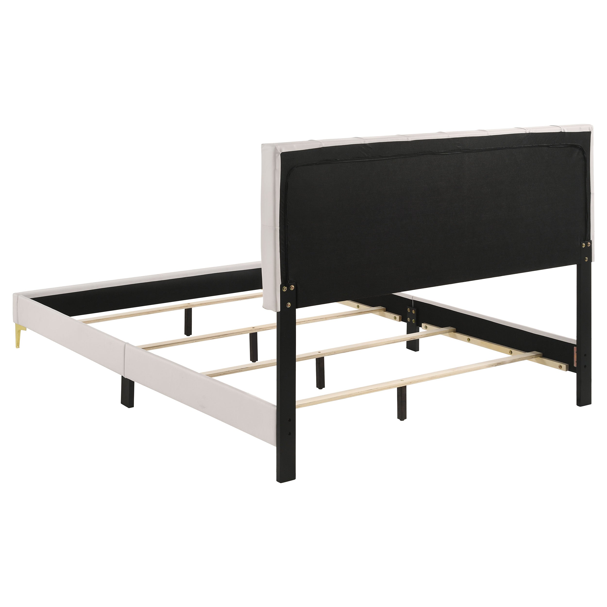 Kendall Upholstered California King Panel Bed Black