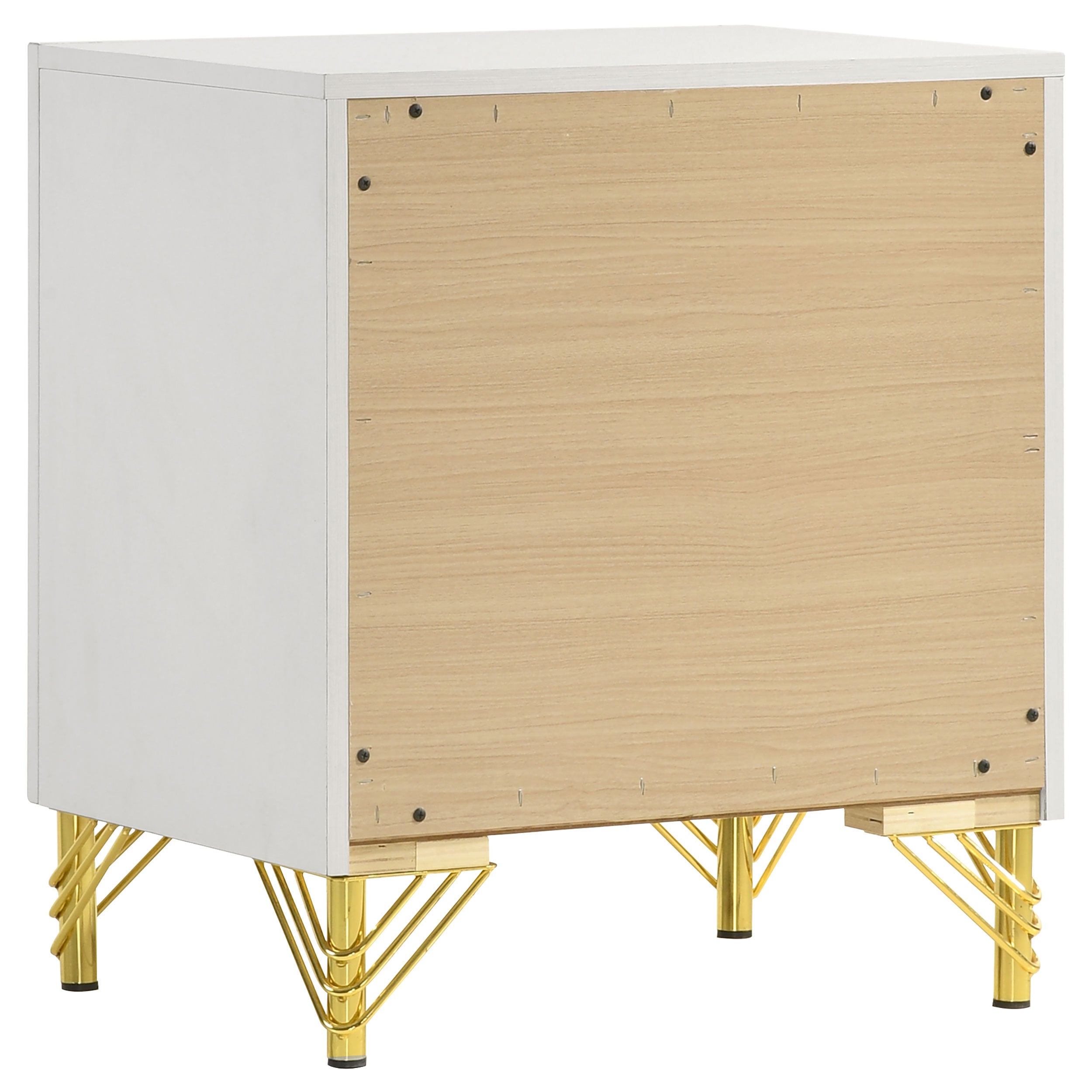 Lucia 2-drawer Nightstand Bedside Table Black
