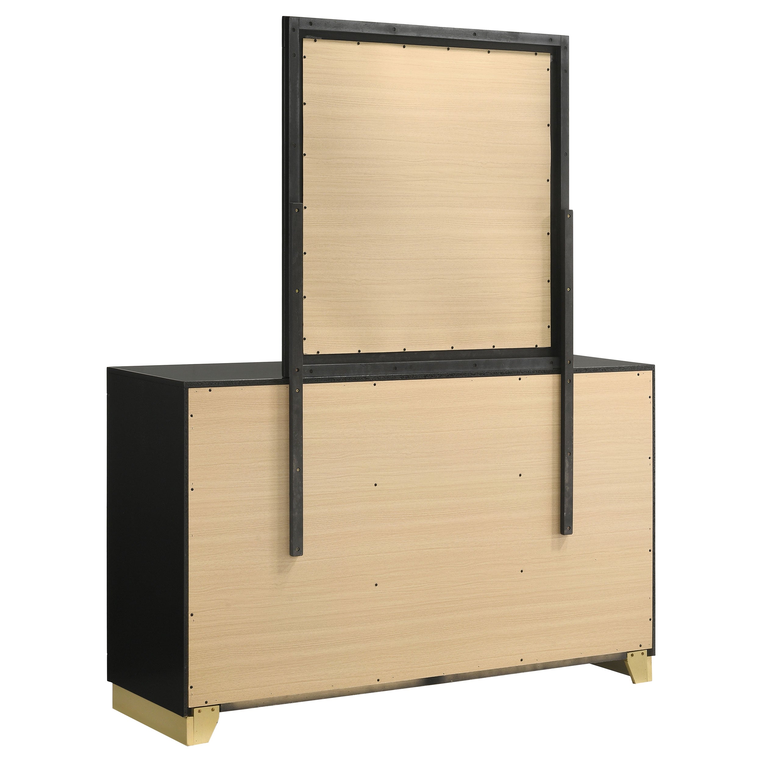 Caraway 6-drawer Dresser Black