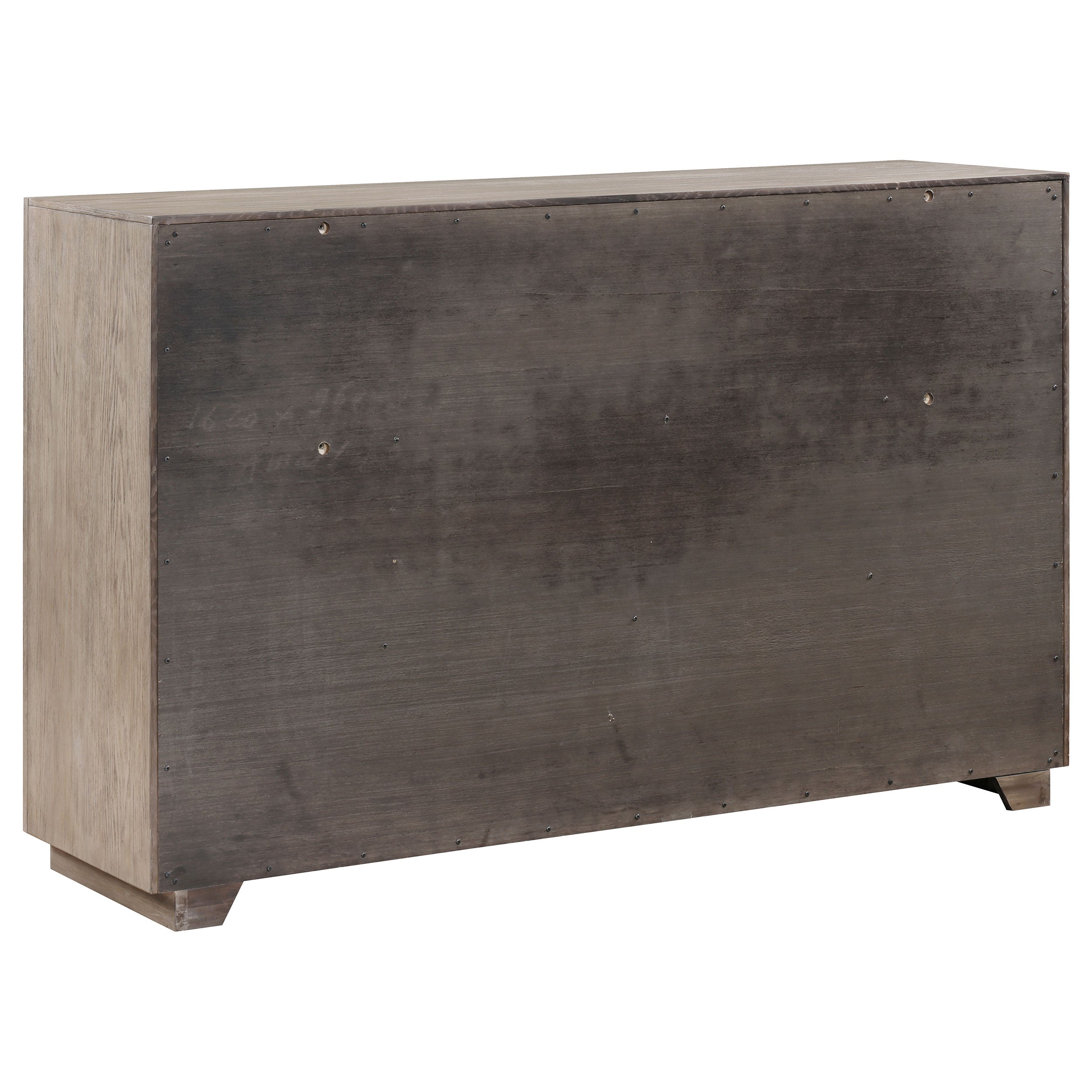 Kenora 6-drawer Dresser and Mirror Barley Brown
