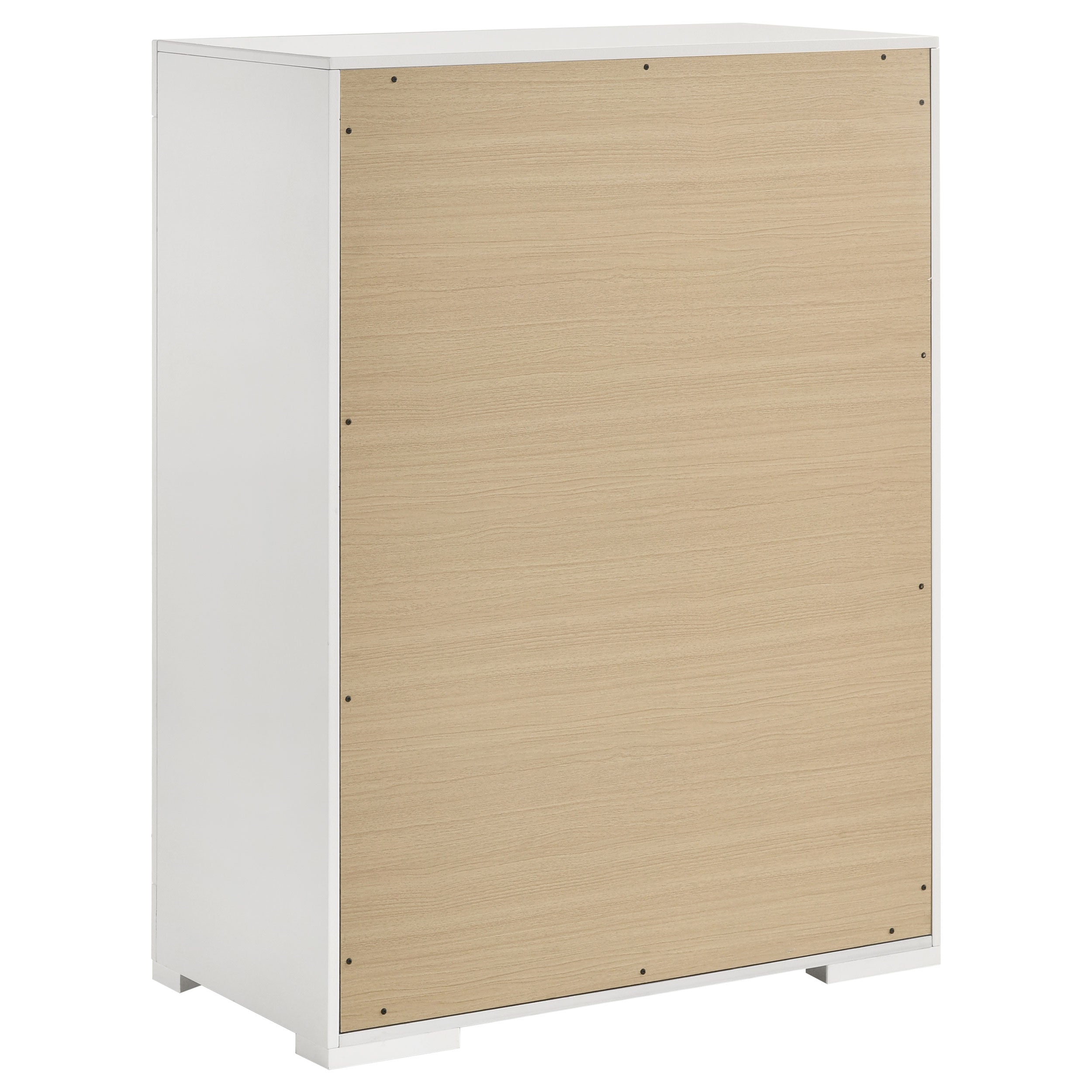 Ives 5-drawer Bedroom Chest of Drawers Grey High Gloss