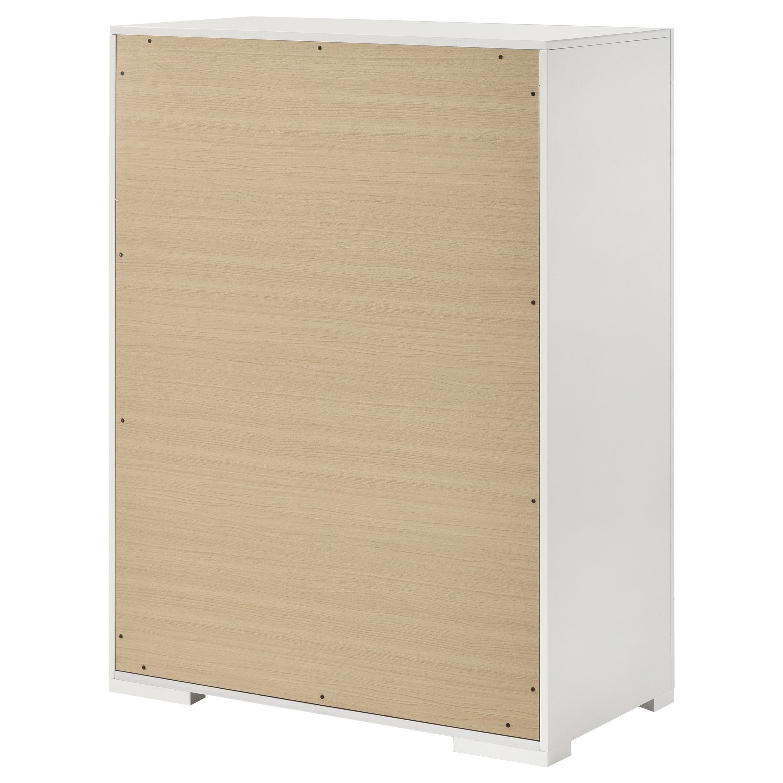 Ives 5-drawer Bedroom Chest of Drawers Grey High Gloss