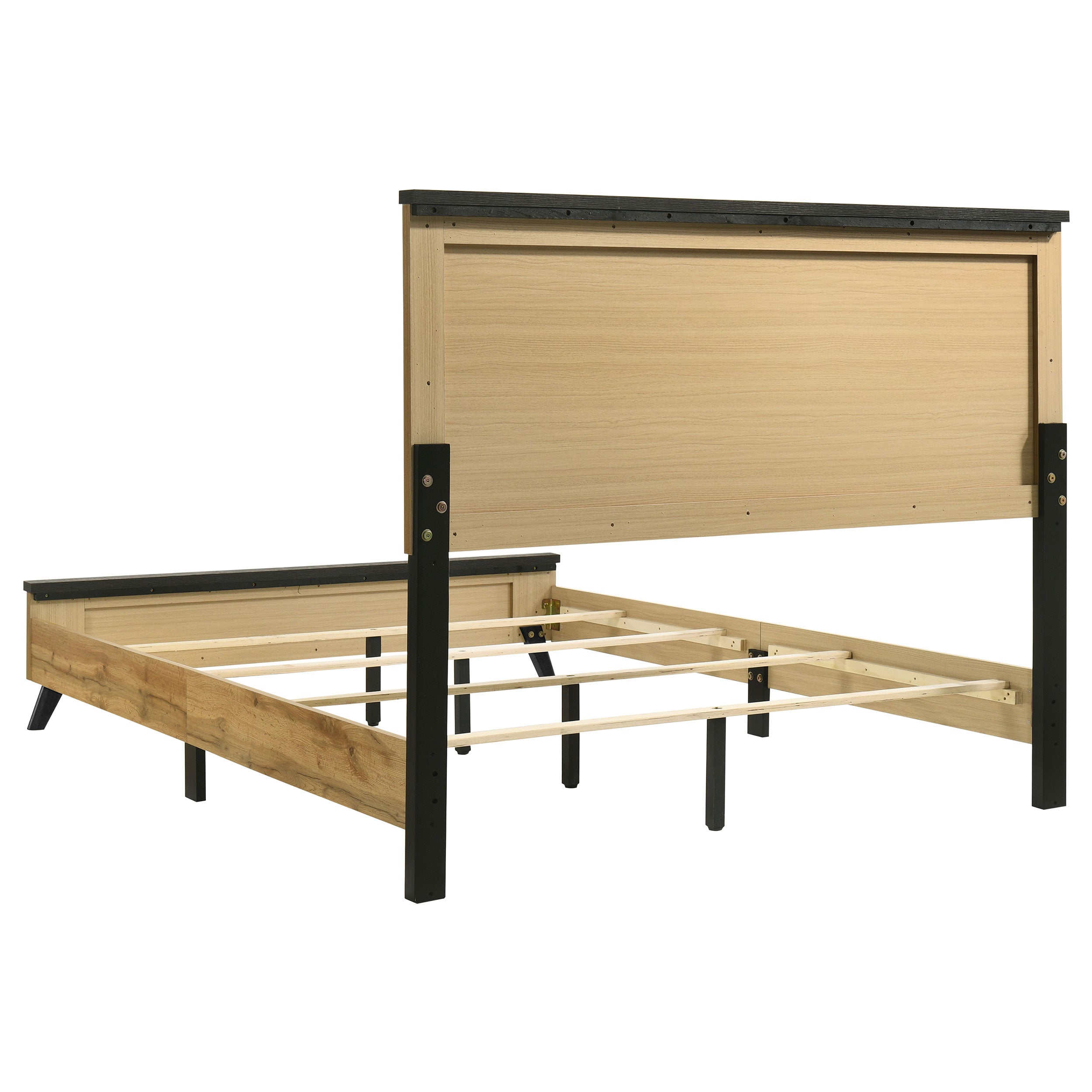 Kauffman Wood California King Panel Bed Dark Cocoa