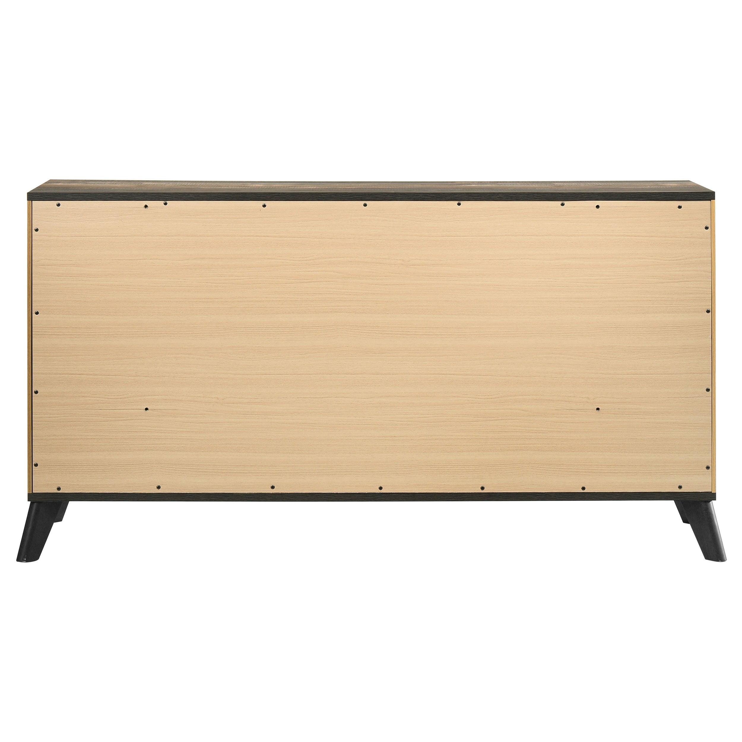 Kaywood 6-drawer Dresser and Mirror Natural Pine