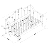 Halladay Metal  Daybed White
