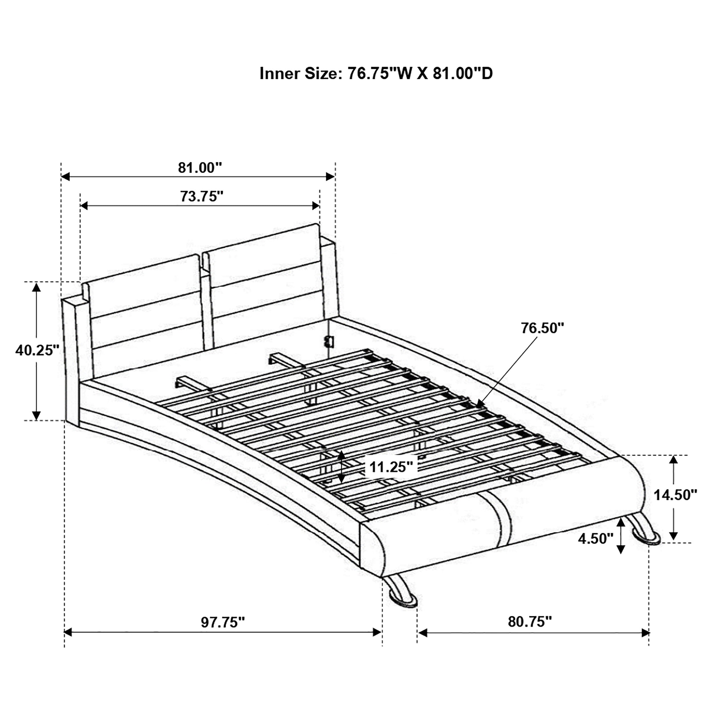 Jeremaine Upholstered California King Sleigh Bed White