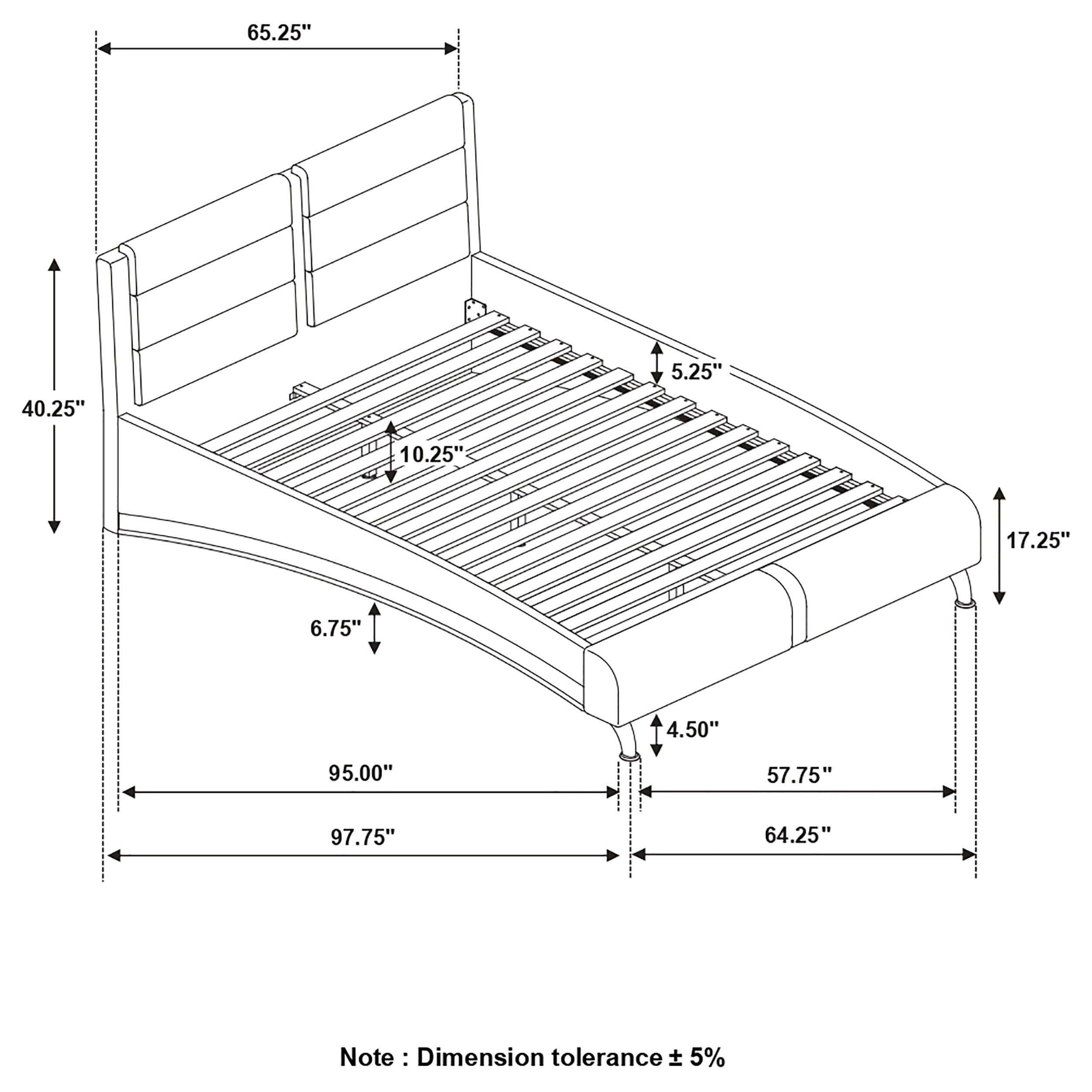 Jeremaine Upholstered California King Sleigh Bed White