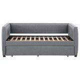 Brodie Upholstered  Daybed with Trundle Grey