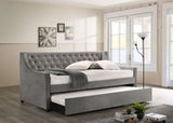 Chatsboro Upholstered  Daybed with Trundle Grey