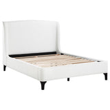 Mosby Upholstered  Wingback Bed Grey