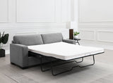 Simpson Upholstered Sofa Sleeper with  Mattress Grey