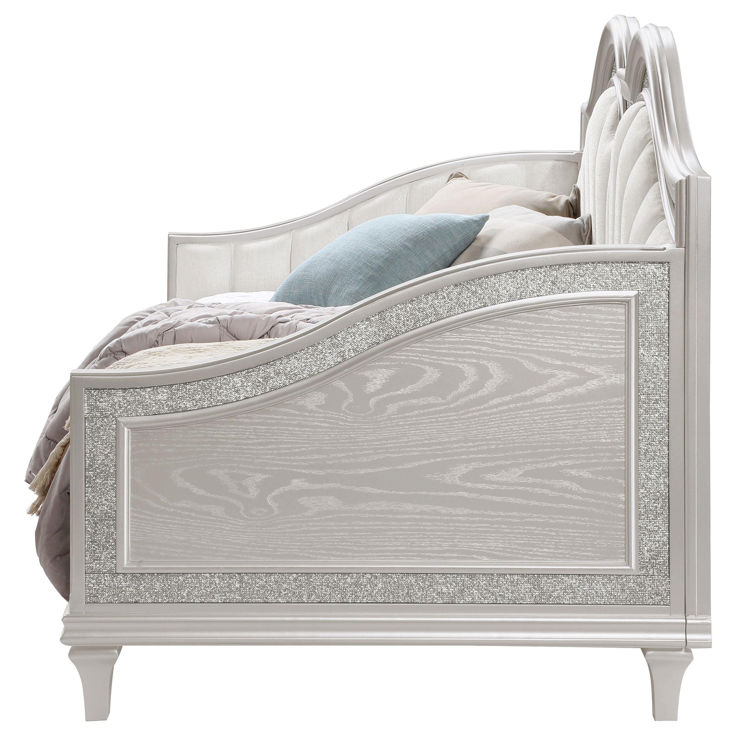 Evangeline Upholstered  Daybed Silver Oak