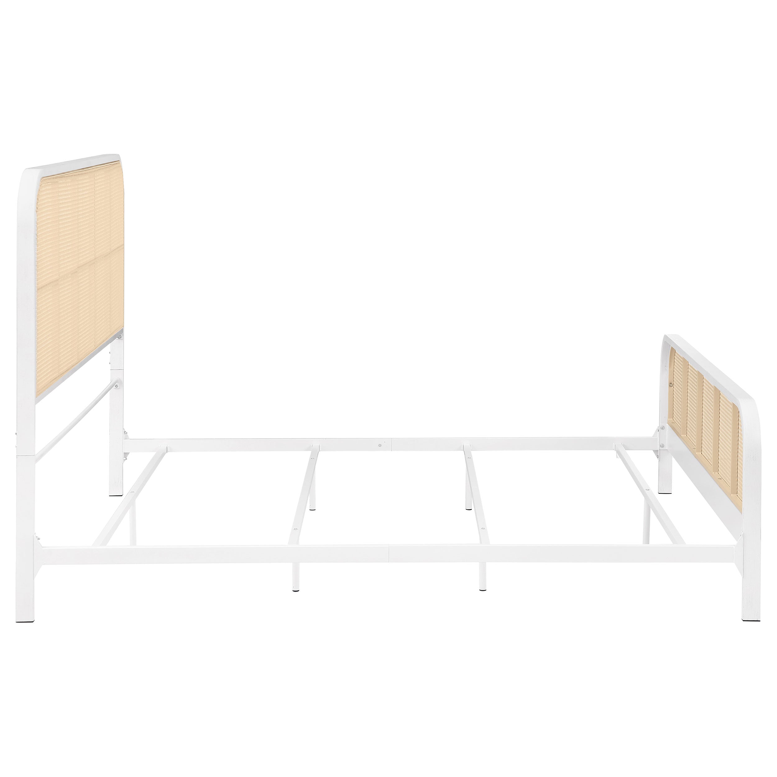 Lanewood Open Cane Webbing Metal  Bed Black