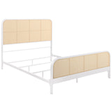 Lanewood Open Cane Webbing Metal  Bed Black