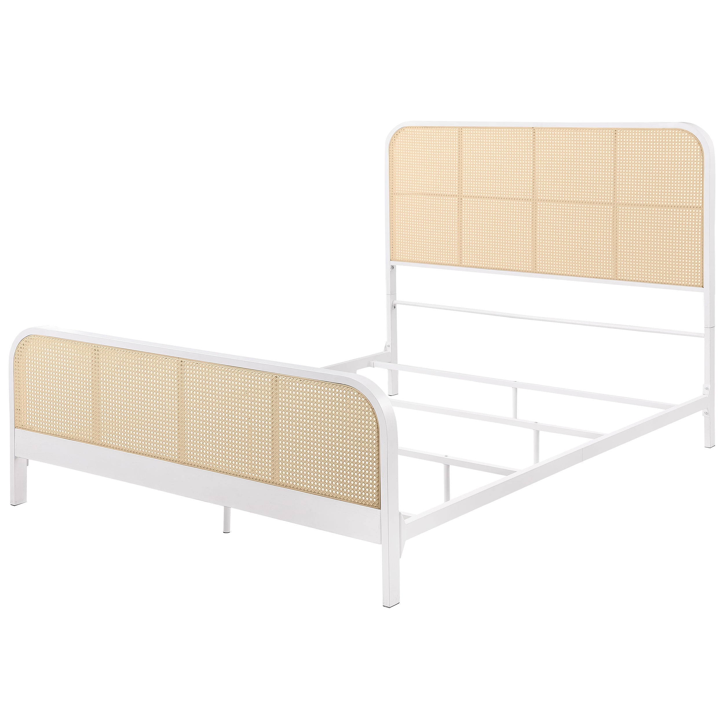 Lanewood Open Cane Webbing Metal  Bed Black