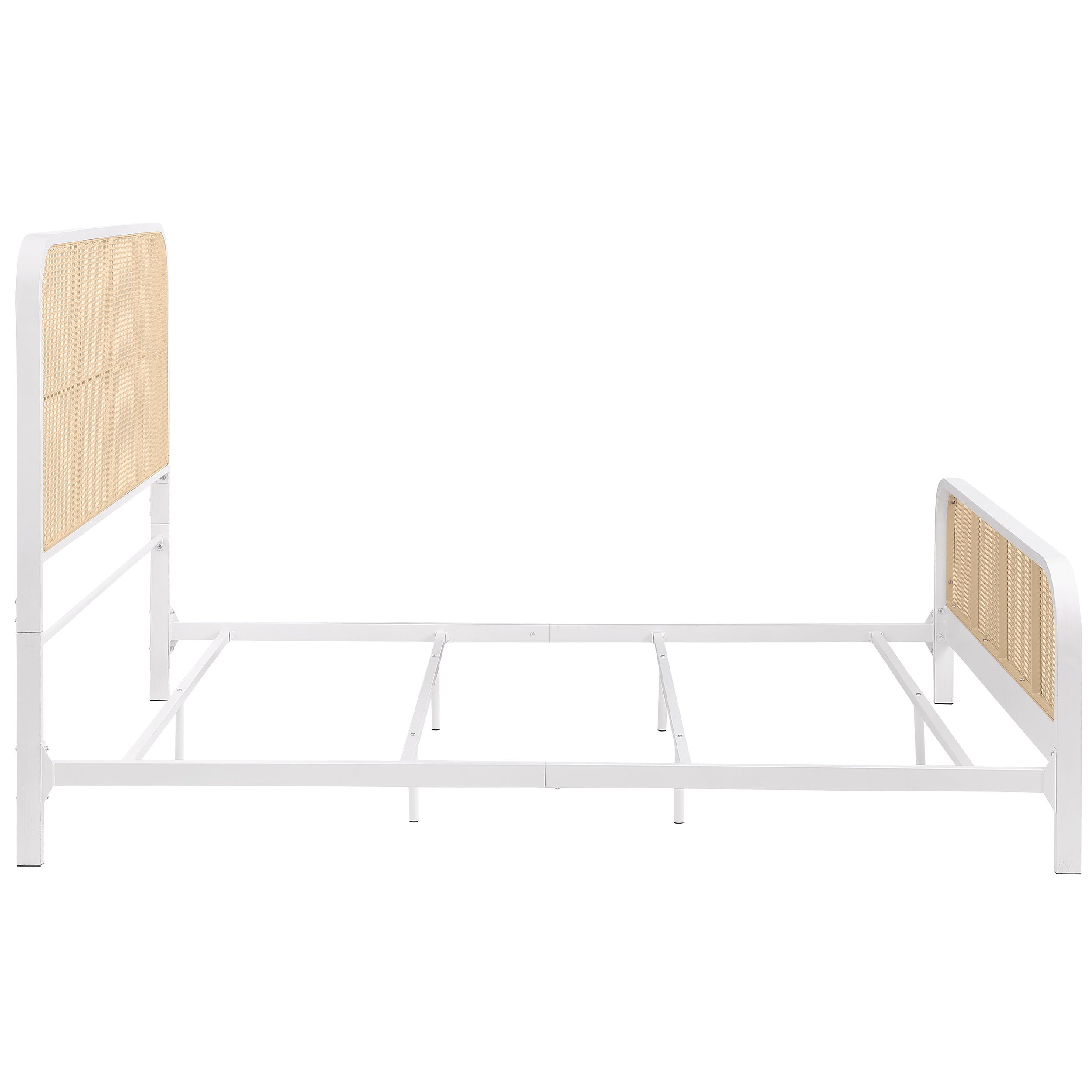 Lanewood Open Cane Webbing Metal  Bed Black