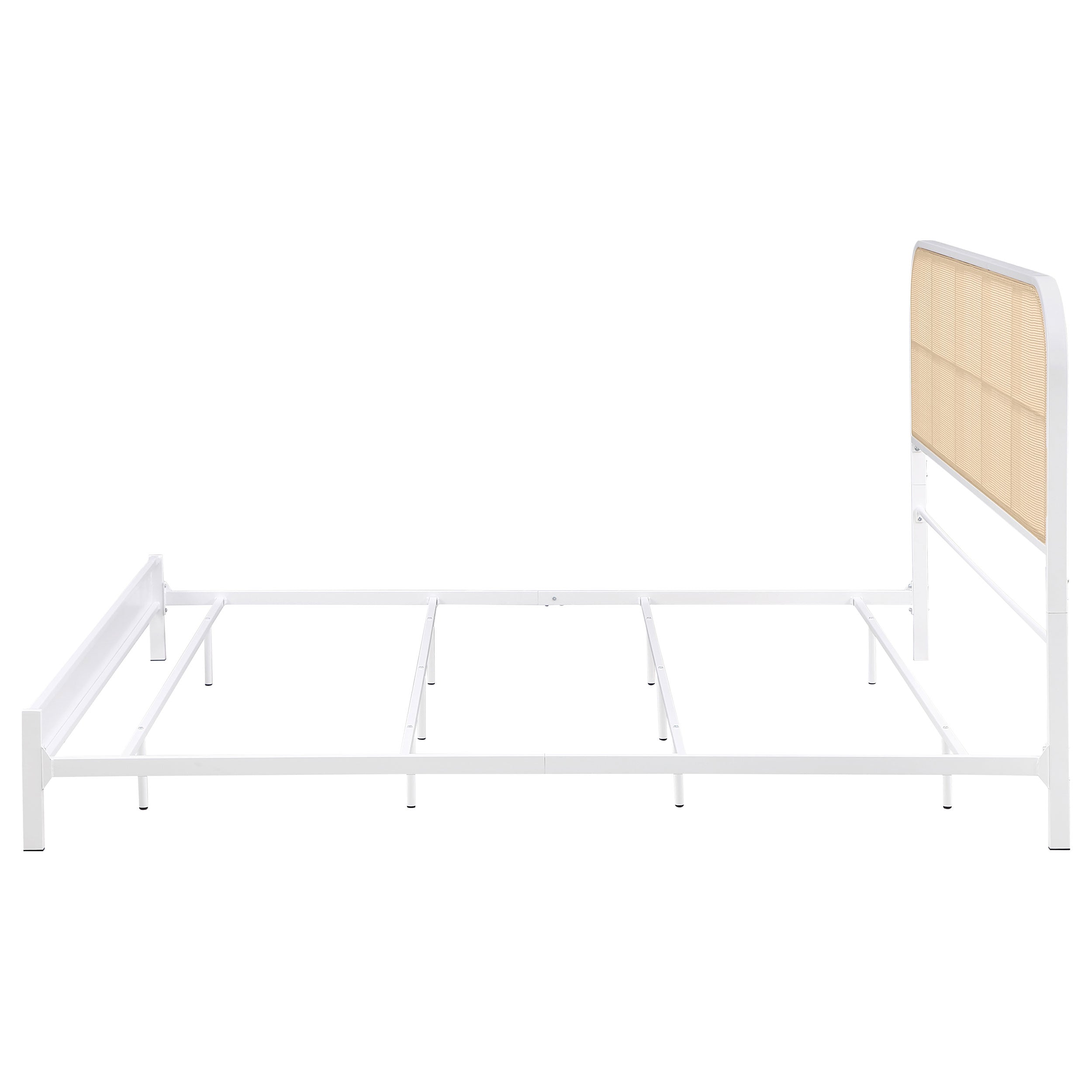 Amherst Radio Weave Rattan Metal Bed Black