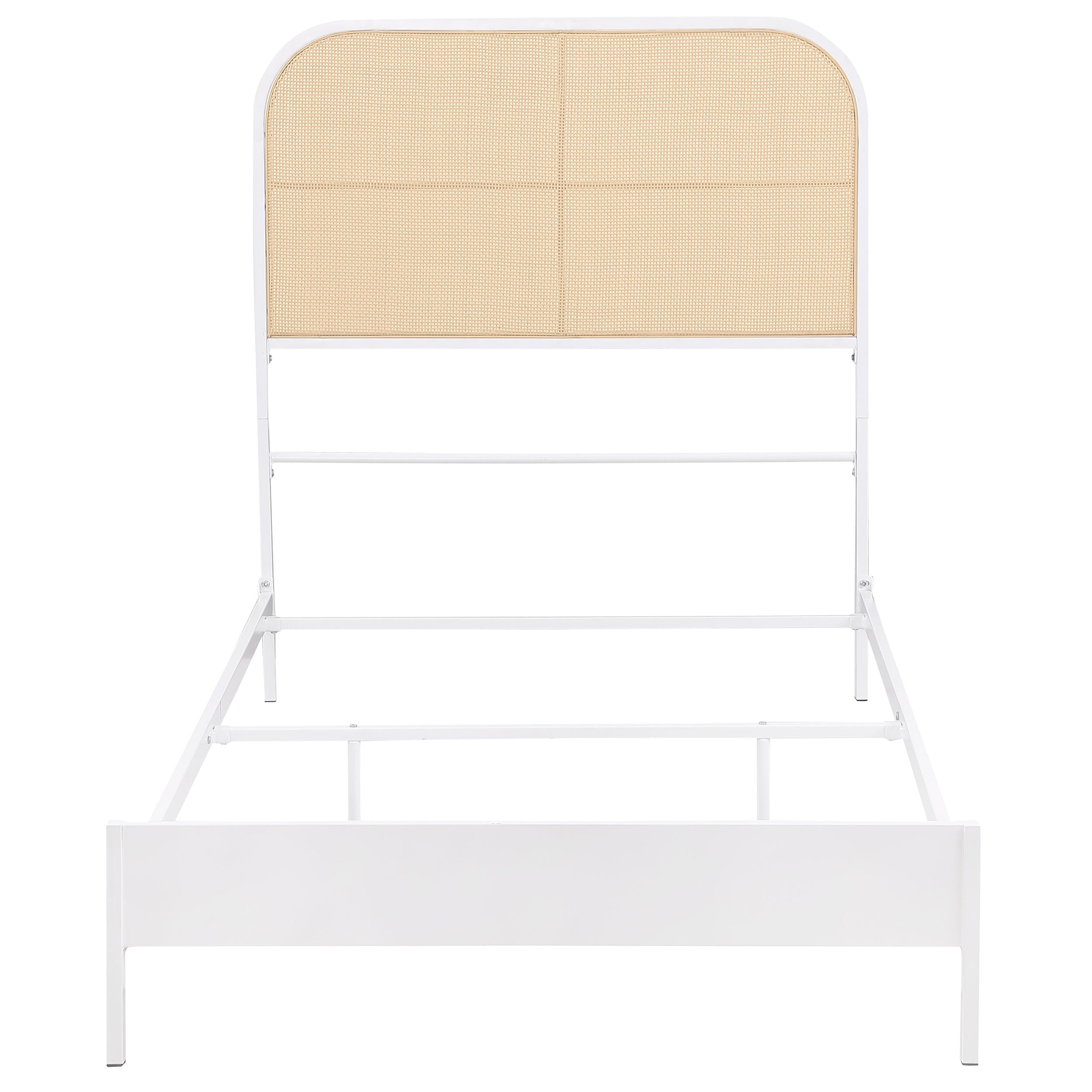 Amherst Radio Weave Rattan Metal Bed Black