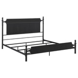 Cameron 51-inch Metal  Panel Bed Black