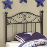 Ellis Metal  Open Frame Headboard Dark Bronze