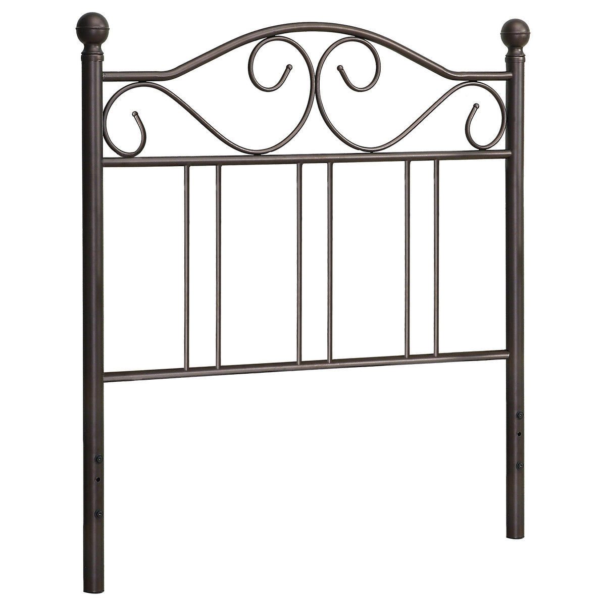 Ellis Metal  Open Frame Headboard Dark Bronze