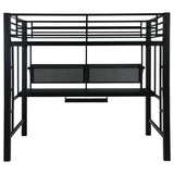 Avalon  Workstation Loft Bed Black