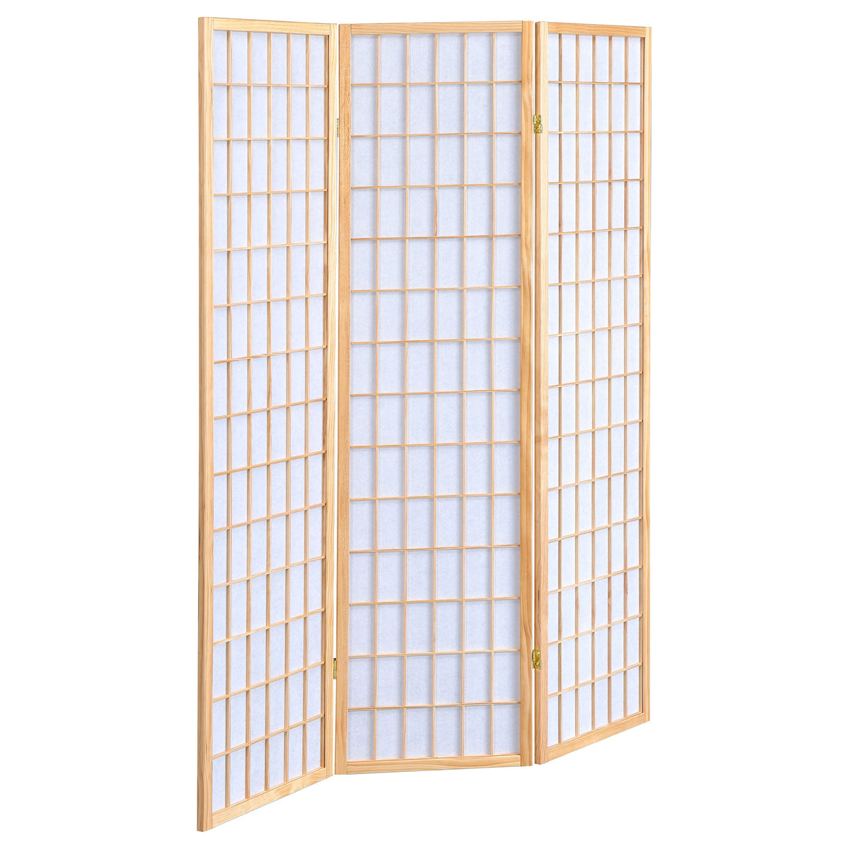 Carrie 3-Panel Room Divider Folding Shoji Screen Black