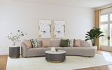 Fayette  Upholstered Sectional Sofa Greige